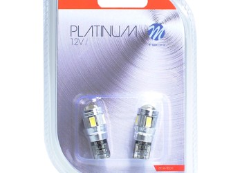 T10 W5W 12V W2,1x9,5d LED 6xSMD5730 ΛΕΥΚΟ (ΚΑΡΦΩΤΟ CAN-BUS) 2ΤΕΜ. M-TECH