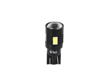 T10 W5W 12V W2,1x9,5d LED 6xSMD5730 ΛΕΥΚΟ (ΚΑΡΦΩΤΟ CAN-BUS) BLISTER 2ΤΕΜ. M-TECH