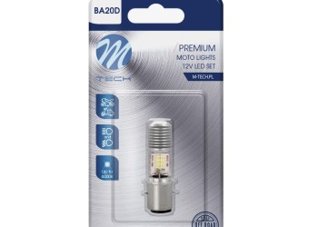 S2 BA20D 10-80V 12W 12x3030SMD LED 1.200lm 6.000K ΔΙΠΛΗΣ ΠΟΛΙΚΟΤΗΤΑΣ BLISTER M-TECH - 1 ΤΕΜ.