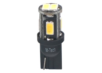T10 W5W 12V W2.1x9.5d 1,5W 4xHP LED ΛΕΥΚΟ CAN-BUS BLISTER 2ΤΕΜ. M-TECH