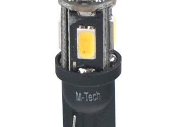T10 W5W 12V W2.1x9.5d 1,5W 4xHP LED ΛΕΥΚΟ CAN-BUS BLISTER 2ΤΕΜ. M-TECH