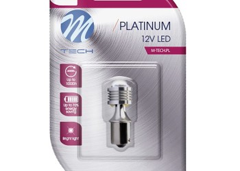 P21W 12/24V Ba15s 3W 120lm 4xHP LED OSRAM OPTO ΠΟΡΤΟΚΑΛΙ BLISTER  M-TECH 1 ΤΕΜ.