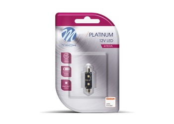 ΛΑΜΠΑΚΙΑ ΠΛΑΦΟΝΙΕΡΑΣ C5W 12V SV8.5 3,2W 420lm 36mm 2xHP LED OSRAM ΛΕΥΚΟ BLISTER 1ΤΕΜ. M-TECH