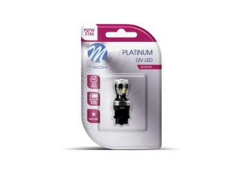 P27W 3156 12/24V W2.5x16d 3,3W 14xSMD LED ΛΕΥΚΟ CANBUS BLISTER  M-TECH - 1ΤΕΜ.