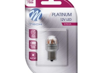 P21W 12/24V BA15s 15xSMD2835 LED ΚΟΚΚΙΝΟ CAN-BUS BLISTER M-TECH - 1 ΤΕΜ.