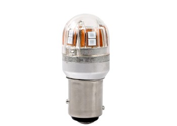 P21/5W 12/24V BAY15d 15xSMD2835 LED ΚΟΚΚΙΝΟ CAN-BUS BLISTER   M-TECH - 1 ΤΕΜ.