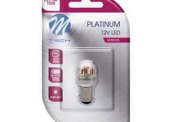 P21/5W 12/24V BAY15d 15xSMD2835 LED ΚΟΚΚΙΝΟ CAN-BUS BLISTER   M-TECH - 1 ΤΕΜ.