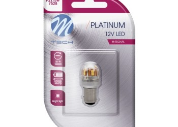 P21/5W 12/24V BAY15d 2,8W 15xSMD2835 LED ΛΕΥΚΟ CAN-BUS BLISTER M-TECH 1ΤΕΜ.