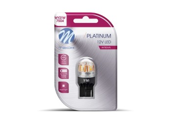 W21W (T20) 12/24V W3x16d 15x2835SMD LED CAN-BUS ΠΟΡΤΟΚΑΛΙ PLATINIUM M-TECH -   1 ΤΕΜ