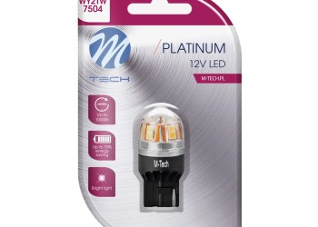 W21W (T20) 12/24V W3x16d 15x2835SMD LED CAN-BUS ΠΟΡΤΟΚΑΛΙ PLATINIUM M-TECH -   1 ΤΕΜ