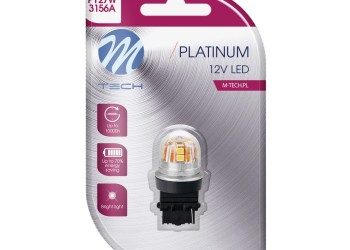 PY27W 12/24V W2.5x15d 15x2835SMD LED CAN-BUS ΠΟΡΤΟΚΑΛΙ PLATINIUM  M-TECH -   1 ΤΕΜ