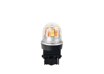 PY27W 12/24V W2.5x15d 15x2835SMD LED CAN-BUS ΠΟΡΤΟΚΑΛΙ PLATINIUM  M-TECH -   1 ΤΕΜ
