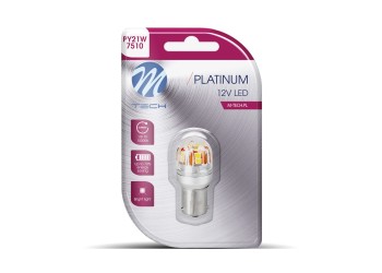 ΛΑΜΠΑΚΙ PY21W 12/24V 21W BAU15s 15x2835SMD 210lm ΜΟΝΟΠΟΛΙΚΟ ΠΑΡΑΚΕΝΤΡΟ CAN-BUS PLATINUM ΠΟΡΤΟΚΑΛΙ - 1 ΤΕΜ.