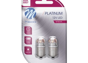 ΛΑΜΠΑΚΙΑ W16W T15 12/24V 1W 5x2835SMD LED CAN-BUS ΛΕΥΚΟ PLATINIUM BLISTER M-TECH -  2 ΤΕΜ