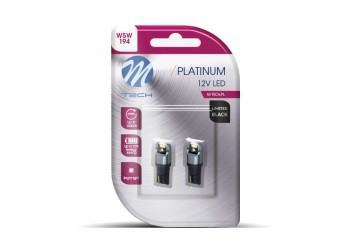 T10 W5W 12/24V W2,1x9,5d 4xSMD1616 CAN-BUS ΛΕΥΚΟ (ΚΑΡΦΩΤΟ ΑΚΑΛΥΚΟ) LIMITED BLACK 2ΤΕΜ. M-TECH