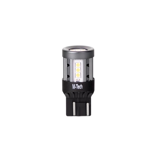 ΛΑΜΠΑΚΙ W21/5W T20 7443 W3x16q 12/24V 600lm 4W 15x3030SMD LED CAN-BUS PLATINIUM ΛΕΥΚΟ BLISTER - 1 ΤΕΜ.
