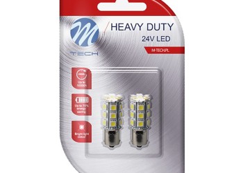 R5W/R10W 24V 5,9W BA15s LED 24xSMD5050 ΛΕΥΚΟ (ΜΟΝΟΠΟΛΙΚΟ) BLISTER 2ΤΕΜ. M-TECH