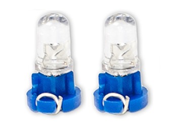 ΛΑΜΠΑΚΙΑ LED T3 12V LED 6.000K ΜΠΛΕ ΦΩΣ 8mm DGA - 2ΤΕΜ.