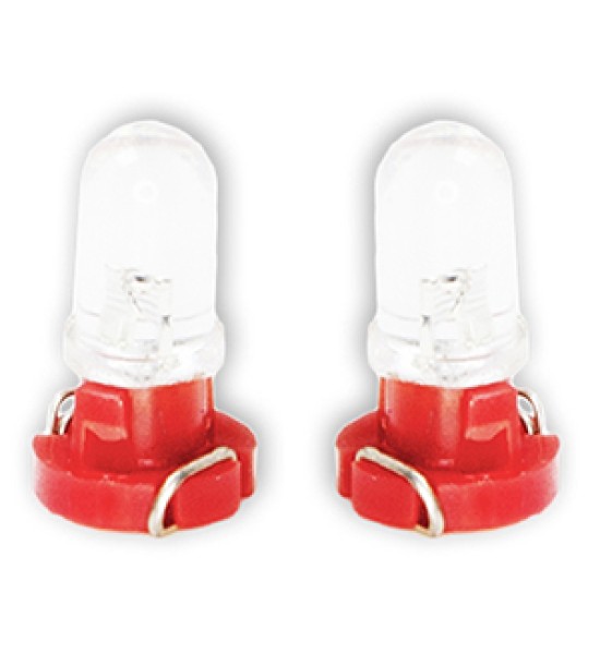 ΛΑΜΠΑΚΙΑ LED T3 12V LED 6.000K ΚΟΚΚΙΝΟ ΦΩΣ 8mm DGA - 2ΤΕΜ.