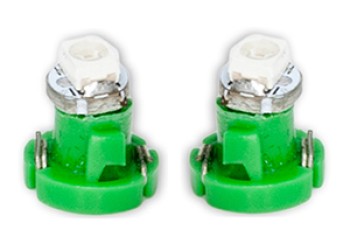 ΛΑΜΠΑΚΙΑ LED T3 12V 1xSMD LED 6.000K ΠΡΑΣΙΝΟ ΦΩΣ 8mm DGA - 2ΤΕΜ.