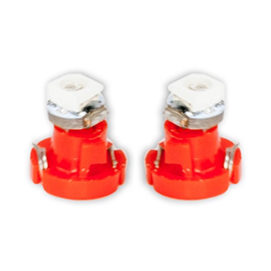ΛΑΜΠΑΚΙΑ LED T3 12V 1xSMD LED 6.000K ΚΟΚΚΙΝΟ ΦΩΣ 8mm DGA - 2ΤΕΜ.