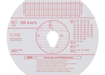 ΤΑΧΟΓΡΑΦΟΙ KIENZLE VDO 125km/h 100ΤΕΜ