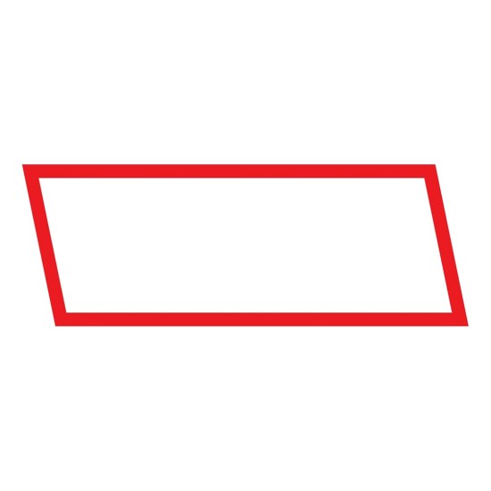 ΑΝΑΚΛΑΣΤΙΚΟ ΑΥΤΟΚΟΛΛΗΤΟ ΛΕΥΚΟ ΜΕ ΚΟΚΚΙΝΟ ΠΕΡΙΓΡΑΜΜΑ 120x307mm - 1 ΤΕΜ.