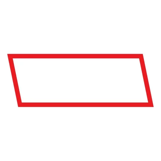 ΑΝΑΚΛΑΣΤΙΚΟ ΑΥΤΟΚΟΛΛΗΤΟ ΛΕΥΚΟ ΜΕ ΚΟΚΚΙΝΟ ΠΕΡΙΓΡΑΜΜΑ 120x307mm - 1 ΤΕΜ.