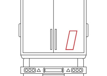ΑΝΑΚΛΑΣΤΙΚΟ ΑΥΤΟΚΟΛΛΗΤΟ ΛΕΥΚΟ ΜΕ ΚΟΚΚΙΝΟ ΠΕΡΙΓΡΑΜΜΑ 120x307mm - 1 ΤΕΜ.