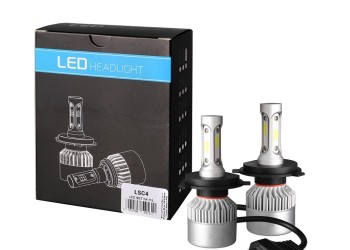 H4 LED SET C6 9-32V 6.500K 10.000lm 4 X 10W ΛΑΜΠΑ ΜΕ COB EPISTAR 1021 LED ΚΑΙ ΑΝΕΜΙΣΤΗΡΑΚΙ M-TECH - 2 ΤΕΜ.