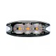 Amio - ΣΤΡΟΜΠΟ 12/24V 8x3x0,9cm ΠΟΡΤΟΚΑΛΙ 3LED 9W (3x3W) R65 R10 - 1 ΤΕΜ. (02297/AM)