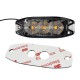 Amio - ΣΤΡΟΜΠΟ 12/24V 8x3x0,9cm ΠΟΡΤΟΚΑΛΙ 3LED 9W (3x3W) R65 R10 - 1 ΤΕΜ. (02297/AM)