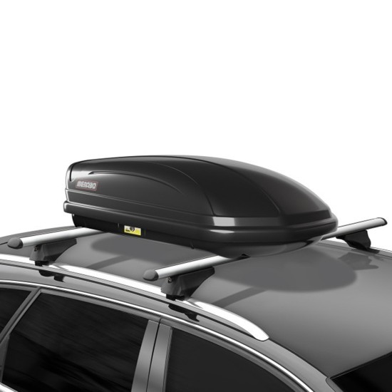 Menabo - Μπαγκαζιέρα Οροφής Mania 320 Black σε Μαύρο Χρώμα με Γυαλιστερή Υφή - 1 τεμ. (3610/MB)