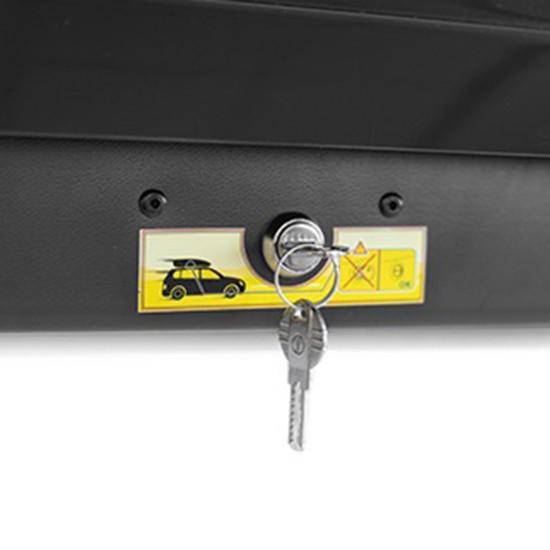 Menabo - Μπαγκαζιέρα Οροφής Mania 320 Black σε Μαύρο Χρώμα με Γυαλιστερή Υφή - 1 τεμ. (3610/MB)