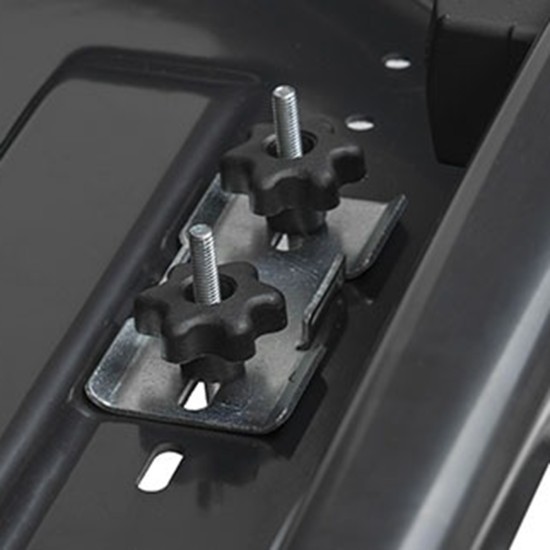 Menabo - Μπαγκαζιέρα Οροφής Mania 320 Black σε Μαύρο Χρώμα με Γυαλιστερή Υφή - 1 τεμ. (3610/MB)