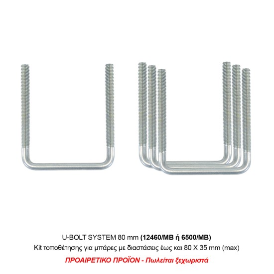 Menabo - Μπαγκαζιέρα Οροφής Mania 320 Black σε Μαύρο Χρώμα με Γυαλιστερή Υφή - 1 τεμ. (3610/MB)