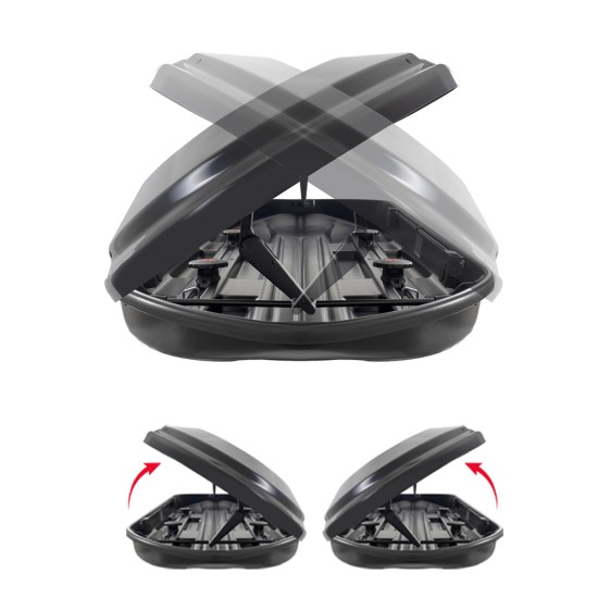 ΜΠΑΓΚΑΖΙΕΡΑ ΟΡΟΦΗΣ DIAMOND 500 DUO BLACK (ΜΑΥΡΗ/ΓΥΑΛΙΣΤΕΡΗ) MENABO