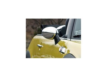 ΚΑΠΑΚΙΑ ΚΑΘΡΕΠΤΩΝ ΓΙΑ MINI CLUBMAN HB 3D R55 2007-2014 / COOPER R56 / R57 / R58 / R59 / COUNTRYMAN ΧΡΩΜΙΟ 2ΤΕΜ ΜΕΤΑΛΛΙΚΑ