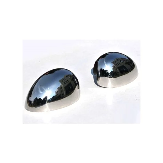 ΚΑΠΑΚΙΑ ΚΑΘΡΕΠΤΩΝ ΓΙΑ MINI CLUBMAN HB 3D R55 2007-2014 / COOPER R56 / R57 / R58 / R59 / COUNTRYMAN ΧΡΩΜΙΟ 2ΤΕΜ ΜΕΤΑΛΛΙΚΑ