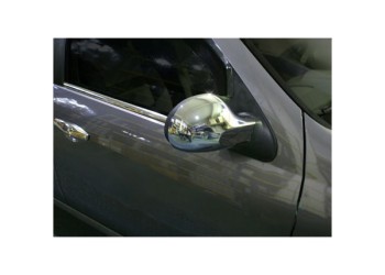 ΚΑΠΑΚΙΑ ΚΑΘΡΕΠΤΩΝ ΓΙΑ RENAULT TWINGO II HB 2001-2014 / SYMBOL / THALIA 2009-2013 ΧΡΩΜΙΟΥ 2 ΤΕΜ. ΠΛΑΣΤΙΚΑ