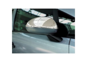 ΚΑΠΑΚΙΑ ΚΑΘΡΕΠΤΩΝ ΓΙΑ OPEL CORSA D HB 5D / 3D 2006-2015 / OPEL CORSA E HB 5D 2015+ ΧΡΩΜΙΟΥ 2 ΤΕΜ. ΜΕΤΑΛΛΙΚΑ