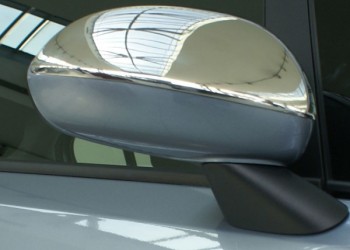 ΚΑΠΑΚΙΑ ΚΑΘΡΕΠΤΩΝ ΓΙΑ OPEL CORSA D HB 5D / 3D 2006-2015 / OPEL CORSA E HB 5D 2015+ ΧΡΩΜΙΟΥ 2 ΤΕΜ. ΜΕΤΑΛΛΙΚΑ