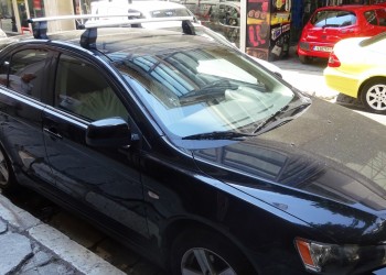 KIT ΜΕ ΜΠΑΡΕΣ ΟΡΟΦΗΣ ΓΙΑ MITSUBISHI LANCER 4D / 5D 07/2008+ ΑΛΟΥΜΙΝΙΟΥ TEMA MENABO (AL1-3360-FIX501FP)-2 ΤΕΜ.