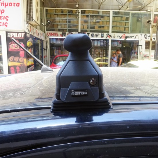 KIT ΜΕ ΜΠΑΡΕΣ ΟΡΟΦΗΣ ΓΙΑ MITSUBISHI LANCER 4D / 5D 07/2008+ ΑΛΟΥΜΙΝΙΟΥ TEMA MENABO (AL1-3360-FIX501FP)-2 ΤΕΜ.