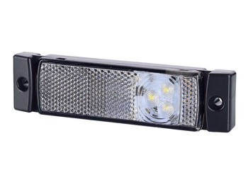 ΦΩΣ ΟΓΚΟΥ ΑΝΑΚΛΑΣΤΙΚΟ LD127 12/24V 3LED HORPOL ΛΕΥΚΟ 13 x 3  cm -1ΤΕΜ.