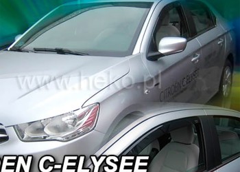 ΑΝΕΜΟΘΡΑΥΣΤΕΣ ΓΙΑ CITROEN C-ELYSEE 4D 2013-2020 ΖΕΥΓΑΡΙ ΑΠΟ ΕΥΚΑΜΠΤΟ ΦΙΜΕ ΠΛΑΣΤΙΚΟ HEKO - 2 ΤΕΜ.