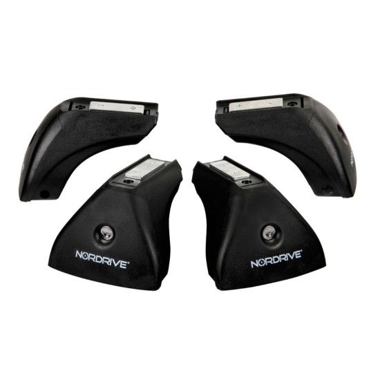 KIT ΜΕ ΜΠΑΡΕΣ ΟΡΟΦΗΣ ΓΙΑ SKODA RAPID SPACEBACK 5D 2013> ΑΛΟΥΜΙΝΙΟΥ & ΜΠΑΓΚΑΖΙΕΡΑ BOX 430 LT (ΛΕΥΚΗ-ΑΣΠΡΗ/ΓΥΑΛΙΣΤΕΡΗ) NORDRIVE