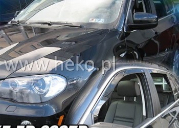 ΑΝΕΜΟΘΡΑΥΣΤΕΣ ΓΙΑ BMW X5 5D E70 2007-2013 ΖΕΥΓΑΡΙ ΑΠΟ ΕΥΚΑΜΠΤΟ ΦΙΜΕ ΠΛΑΣΤΙΚΟ HEKO - 2 ΤΕΜ.