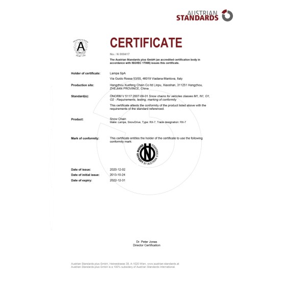 ΑΛΥΣΙΔΕΣ ΧΙΟΝΙΟΥ RX-7 7MM GR6 LAMPA - 2 ΤΕΜ.