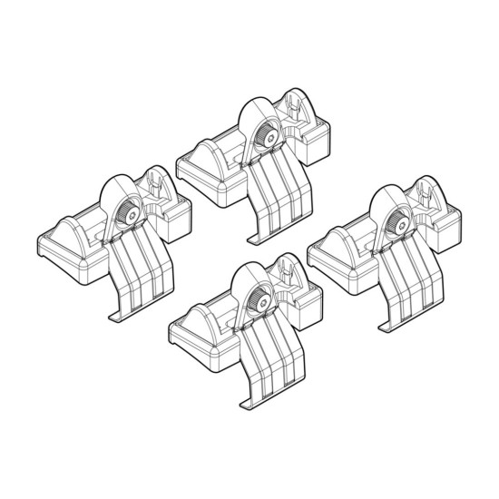 ΑΚΡΑ ΓΙΑ ΜΠΑΡΕΣ NORDRIVE ΓΙΑ FORD FIESTA 5D 05/02-08/08 KIT